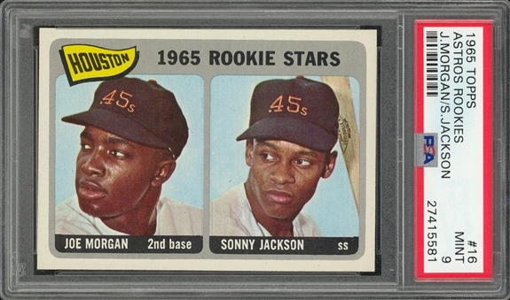 1965 Topps #16 Joe Morgan Rookie Card – PSA MINT 9